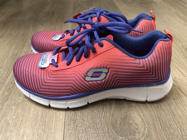 skechers air cooled memory foam womens pink