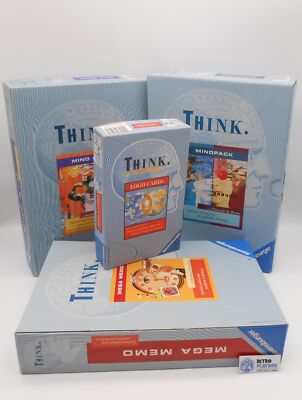 THINK. Ravensburger Set Mind Gym Mindpack Mega Memo Logo Cards /R13F4