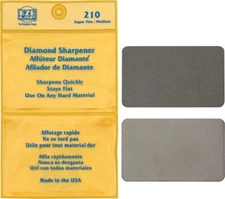 Eze-Lap Diamond Wallet Sharpener Medium/Super-Fine Grits Compact MADE IN USA