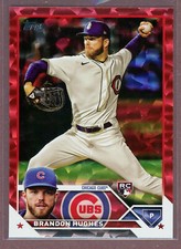 2023 Topps Series 1 Red Foil #97 Brandon Hughes RC (Cubs)/199
