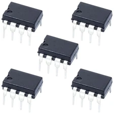 5 Pack TL082 8 Pin Dual BIFET Operational Amplifier Linear ICs
