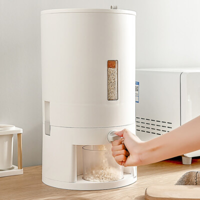Dispenser di Reis Reisbehälter 10 kg, Spender für Getreidebehälter für Küche