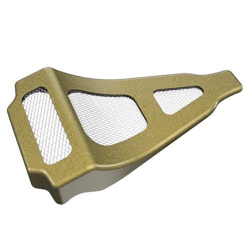 Advanblack Chin Spoiler OLIVE GOLD Fits Air-Cooled Harley Touring 09-16 - Picture 4 of 8