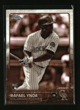 2015 Topps Chrome Sepia Refractor Rafael Ynoa #108 Colorado Rockies