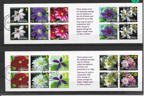 (72D) Guernsey 2004 Blumen Mi.Nr. 990-99 MH 025+26 gestempelt