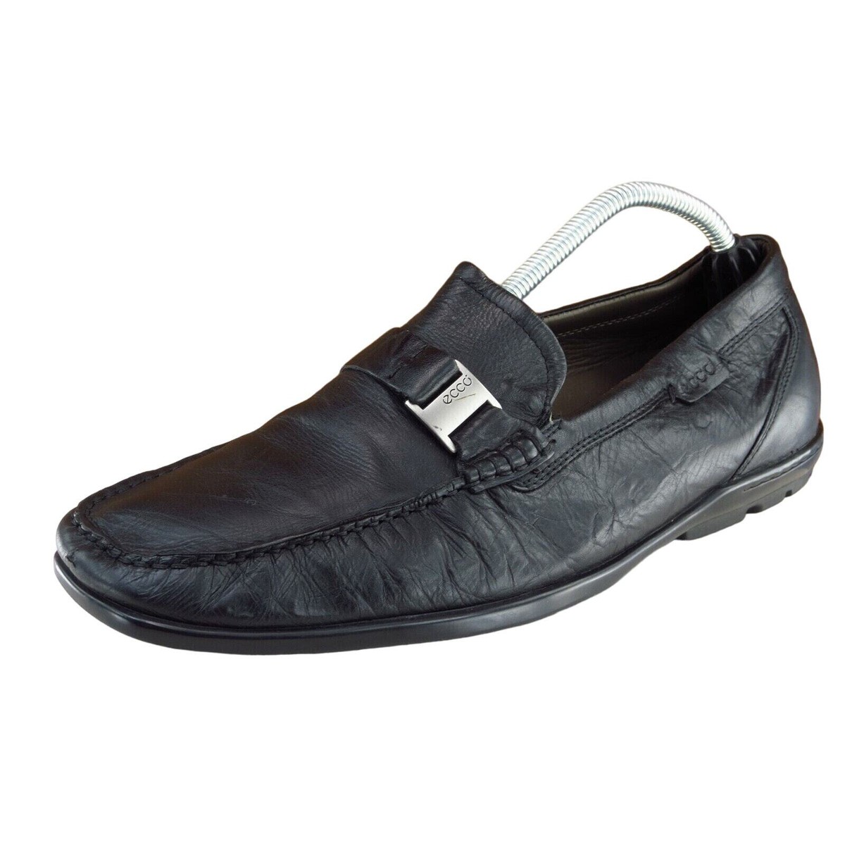 Ecco Black Loafers for Men ECCO Helsinki 2.0 Apron Toe Slip On Loafer (Men) - Black  main image 2