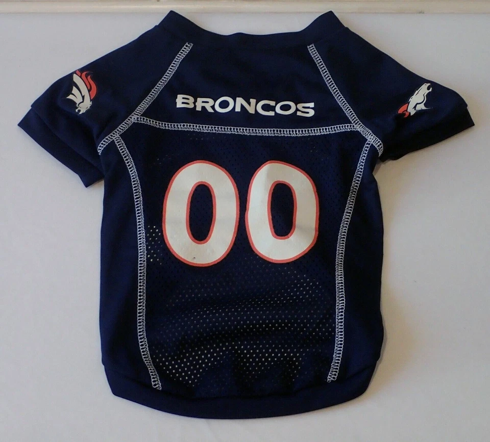 HUNTER MFG Denver Broncos NFL dog jersey V3 version XS 4-11 lbs CLEARANCE