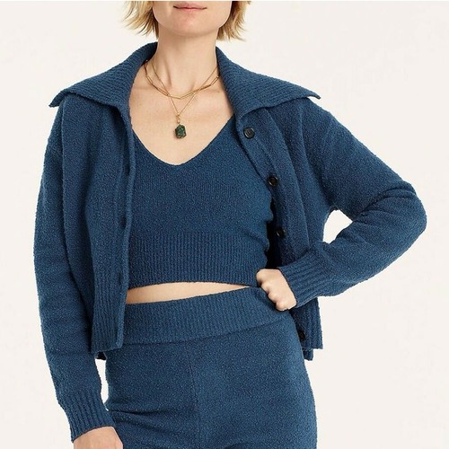 J Crew NWT $128 Collared Cotton Boucle 