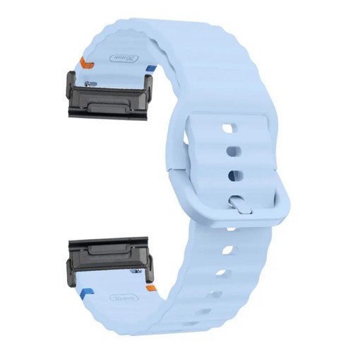 Silikon Click Fit Armband 26mm für Garmin Fenix 8 51mm / 7X / 6X / Pro / 5X Band - 第 24/27 張圖片