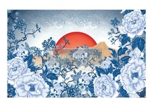 Skull Chinoiserie - CeCe Decoupage Decor Tissue Paper Redesign With Prima