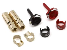 1UP RACING "LOCKDOWN" ADJUSTABLE BULLET GRIPS W/ 5MM BULLETS (RED/BLACK) 1UP RAC