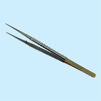 B Med Micro Suture Tying Forceps 1mm Straight Diamond Coated Typing Forceps