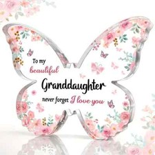 1 Piece Acrylic Ornament Butterfly Keepsake Decoration Spring Easter Gift