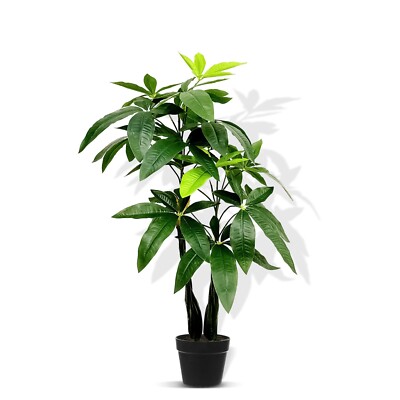 80cm Künstlicher Pachira Aquatica Baum Kunstpflanze im Topf Innendeko