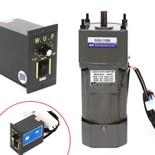 AC Gear Motor Electric Variable Speed Controller Torque 90W 1:100 0-13.5RPM 110V