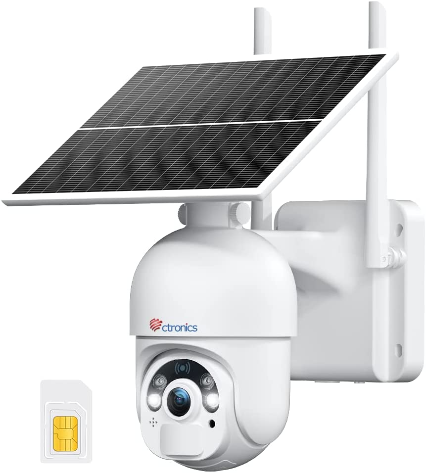 solar powered 4g security camera