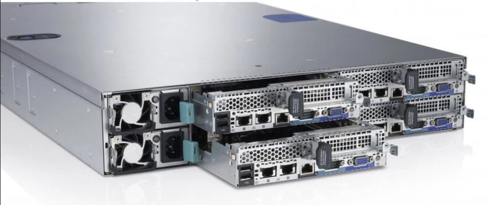 Dell PowerEdge C6220 4 x Node Server 8 x E5-2620 6-Core 128GB RAM 8 x 1TB RAID - Image 2 of 2