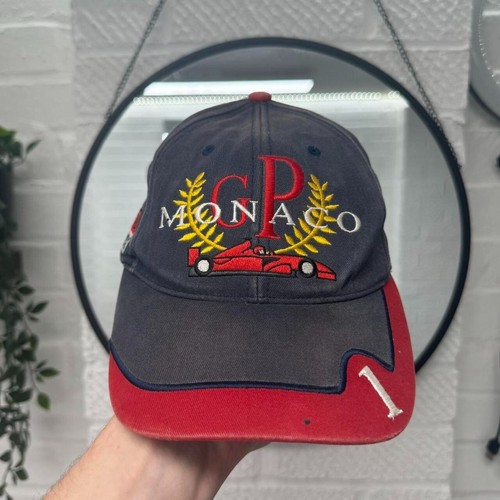 Seltene 90er Jahre Monaco Grand Prix F1 Formel 1 Cap mit gesticktem Logo
