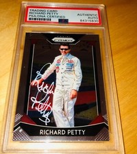 Richard Petty 2019 Panini Prizm #40 PSA Signed Card Auto RARE A