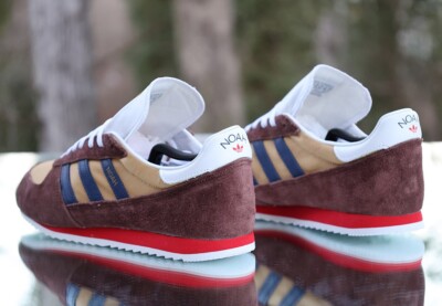 限定品JohnByron WINNER SEVEN 027of100 35インチ Adidas Vintage Runner x Noah Brown Men's Size 10.5 Tan Blue