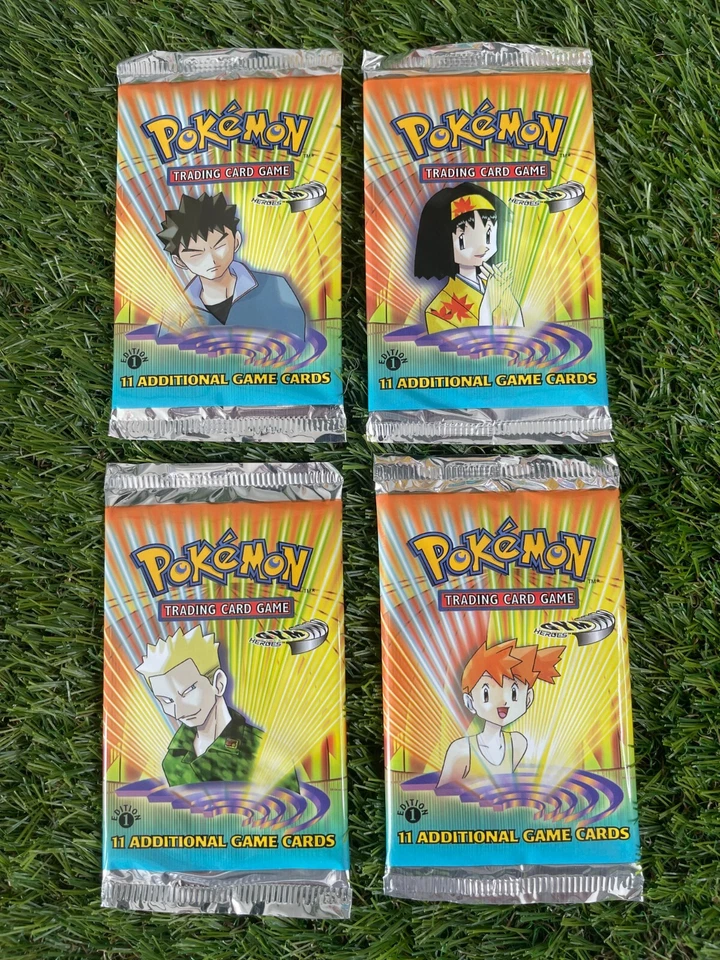 CAJA FRESCA Pokemon 1ª Edición Gimnasio Héroes Booster Pack SELLADO DE FÁBRICA WOTC Foto 2 de 3