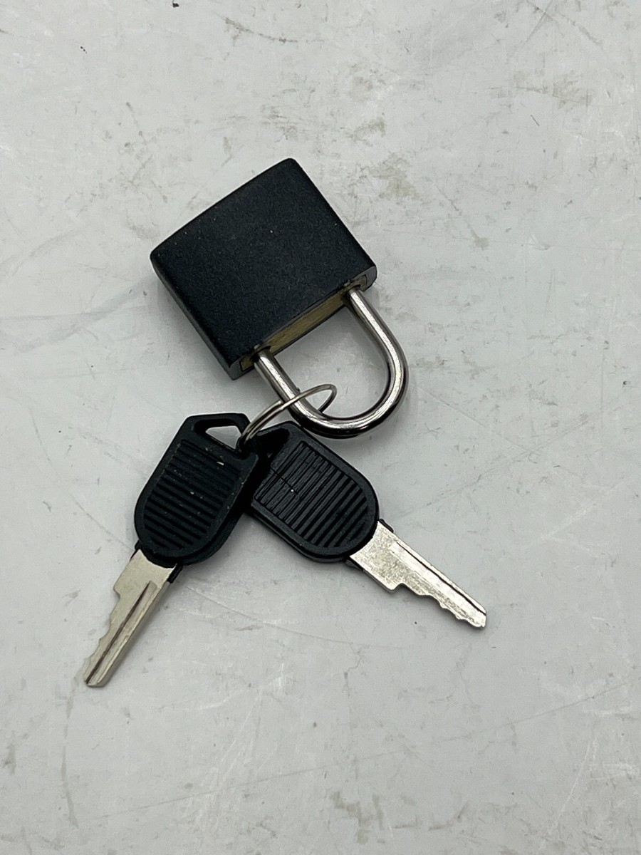 Pack of 8 Black Mini Padlocks with Keys Small Locks for Schoolbag