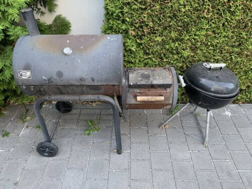 bbq grill barbecue grill holzkohlegrill smoker ***SCHROTT*** - Bild 1 von 3