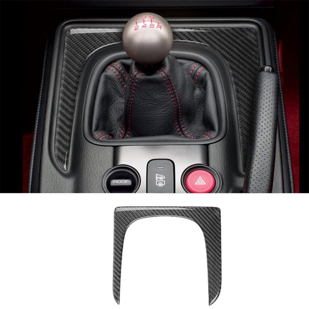 Carbon Fiber Interior Gear Shift Surround Cover Trim For 20042009