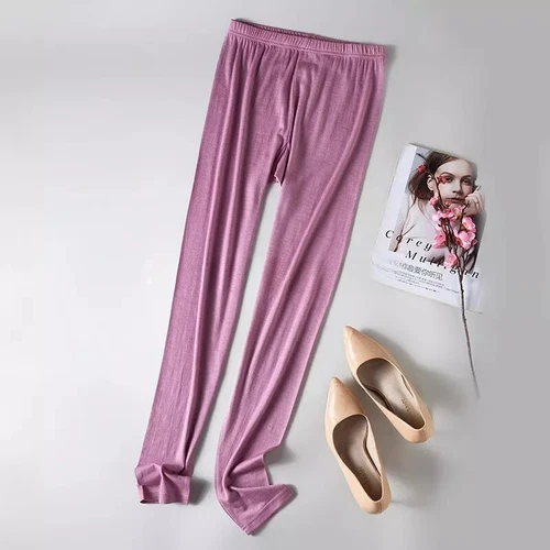 Damen 100% Wolle Thermo Unterwäsche Unterteil Hose Leggings Lange Hose- - Bild 6 von 30