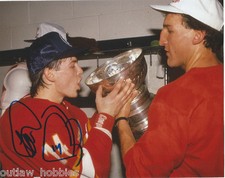Calgary Flames Stanley Cup Theoren Fleury Autographed Signed 8x10 Photo COA