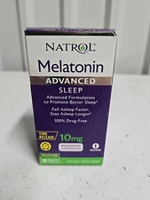 Natrol Sleep Advanced Melatonin Time Release - 10 mg - 100 tablets - Exp 08/25