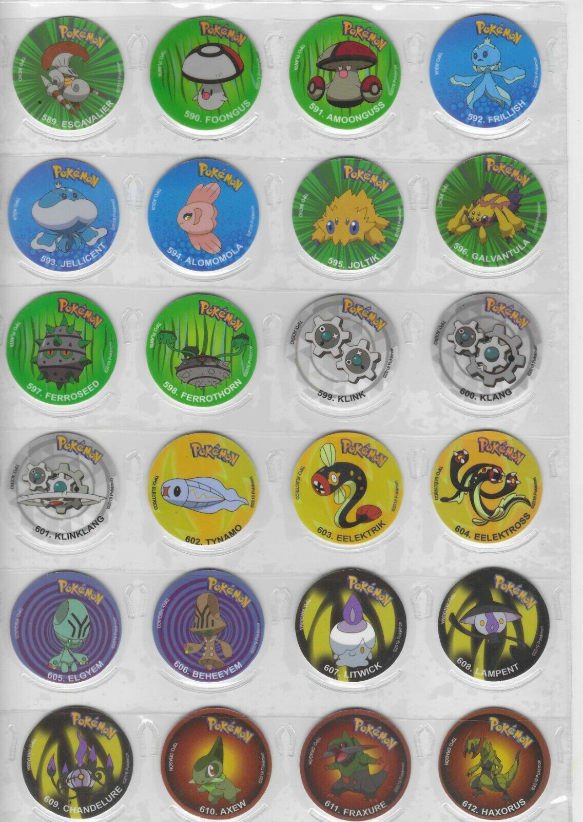 TAZO POKEMON DKV #570 ZORUA 2019 Unova PERU South America Pogs Taps