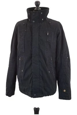 Khujo Hering Herren Winterjacke Jacke L schwarz gefüttert kurz 100% Baumwolle - Bild 1 von 4