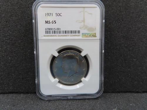 1971 NGC MS 65 Half Dollar (Bin 0)