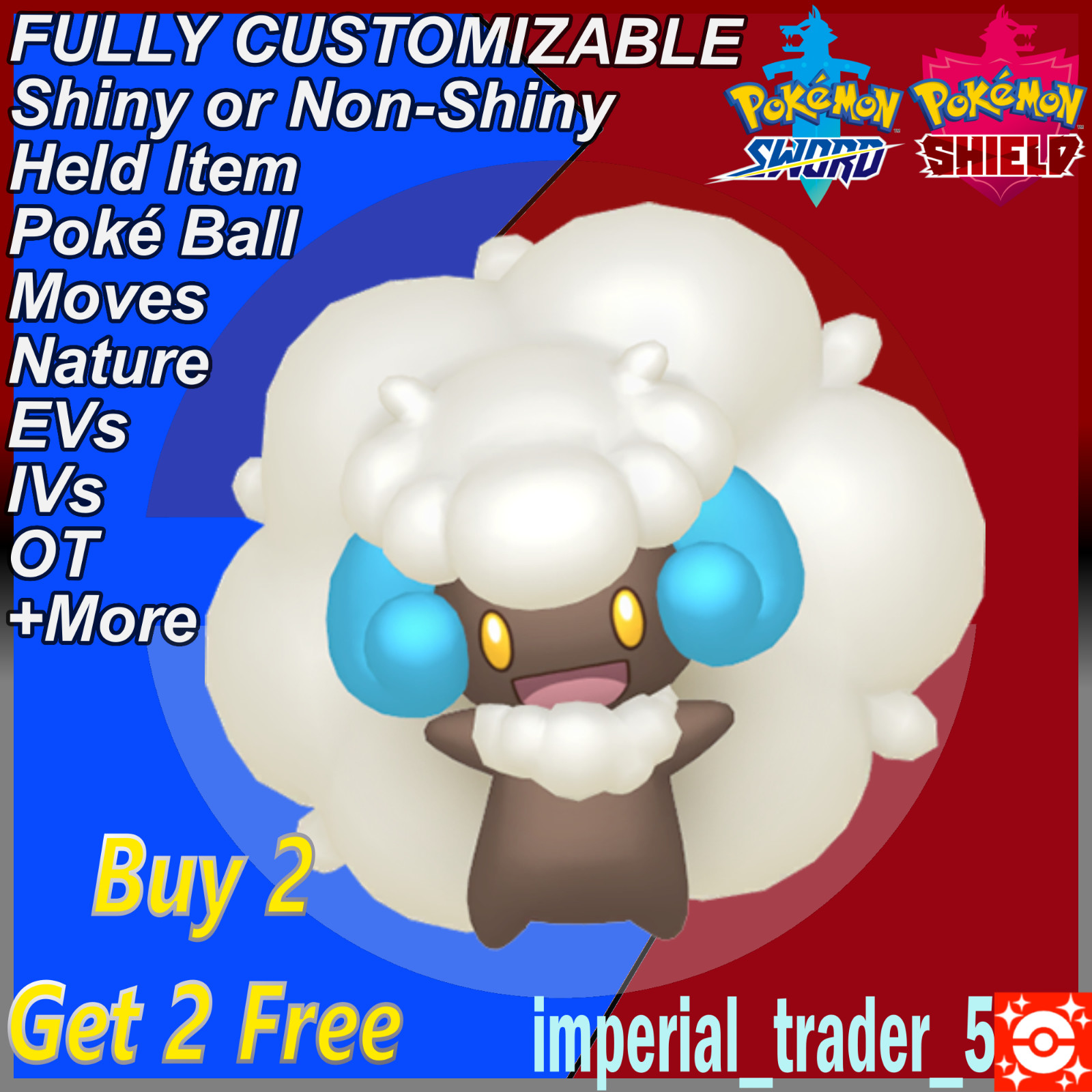 Pokémon Sword and Shield Any ✨Shiny Pokémon ✨ Customizable W/ Best 6IV Pt. 2