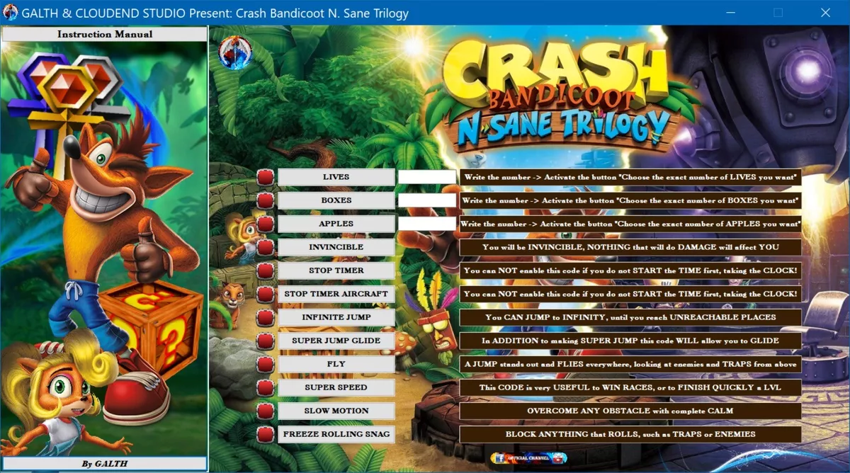 Confira códigos e cheats de jogos da série Crash Bandicoot