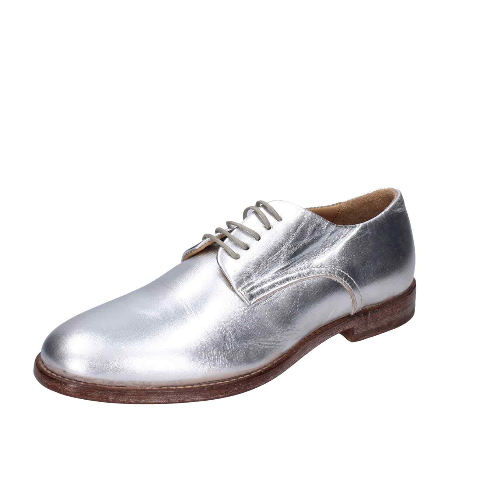 Женские туфли MOMA 65 EU 365 из элегантной серебристой кожи BC51-365 32690₽