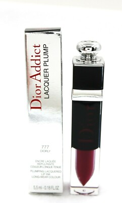 NEW In Box Christian Dior Addict Lacquer Plump Long-Wear Lip Colour 777 Diorly