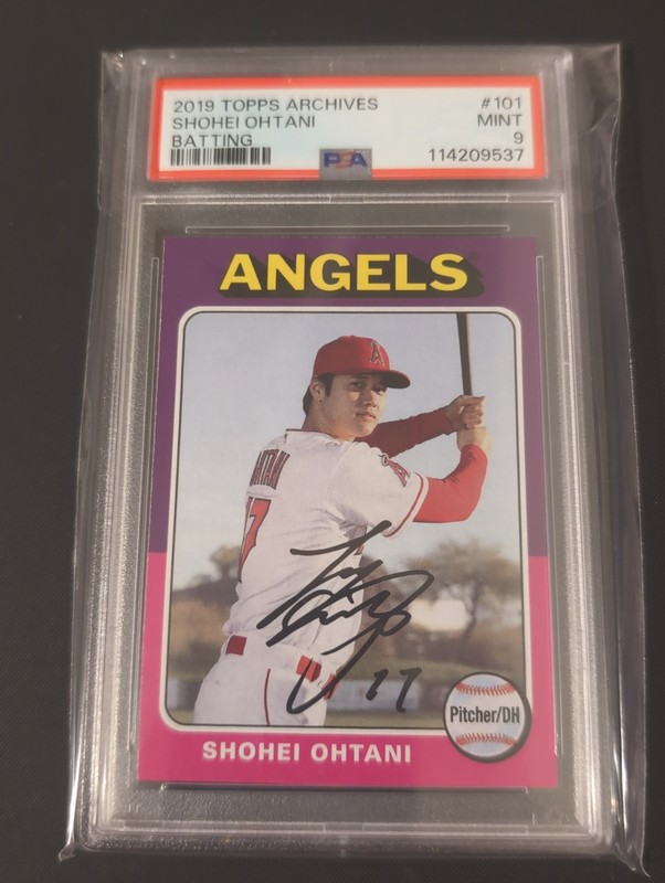 2019 Topps Archives Shohei Ohtani #101 Angels PSA 9