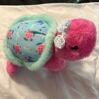 The Preppy Pelican Sea Turtle Plush Seersucker Pink & Aqua with Bow Very Soft — photo 10