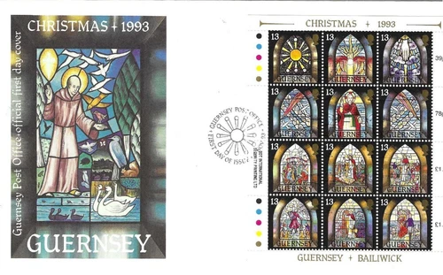 Guernsey Comm/FDC - Christmas 1993  - 1993 (GU219)