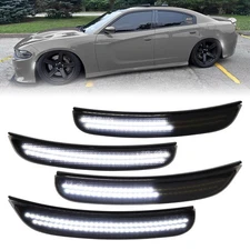 Dynamic LED Front Rear Bumper Side Marker Light Lamp For 2015-2023 Dodge Charger
