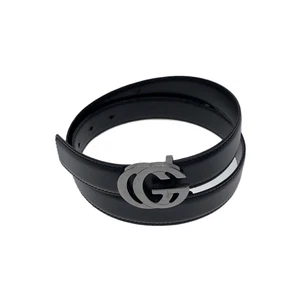 Gucci Ceinture/Cuir/Noir/Plaine/Femme S/70 28 037