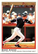 Wade Boggs 1991 O-Pee-Chee Premier #11 Boston Red Sox