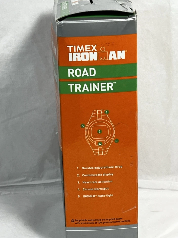 Relógio feminino Timex Ironman Road Trainer monitor de frequência cardíaca fitness branco/vermelho - Imagem 4 de 4