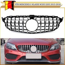 Kühlergrill Chrom Für Mercedes C-Klasse W205 S205 15-18 Gitter Panamericana GT Kühlergrill Chrom Für Mercedes C-Klasse W205 S205 15-18 Gitter Panamericana GT