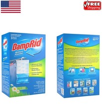 DampRid Hanging Bag, Moisture Absorber, Pack of 3 (16 oz. ea.), 3 Pack, Blue