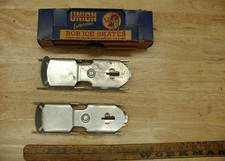Vntg Union Hardware Extension Bob Ice Skates,For 2-6 Yr Old Tots W/Original Box