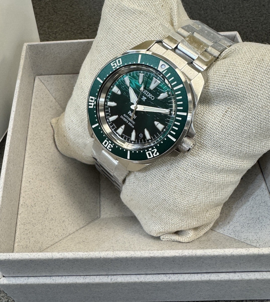 Seiko Prospex Sea Samurai PADI Divers Green Dial Special Edition Watch SRPL13 View 6