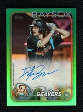 2024 Topps Pro Debut Green Foil Auto 18/99 Dylan Beavers #PD-156 Auto 1f5h